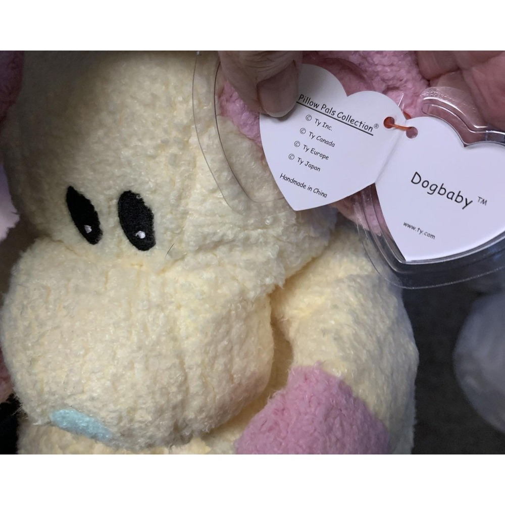 Vtg Ty Dogbaby NOS Cuddle Soft Child Rattle Toy 1st Plush NWT 1999 Video Sample - Picture 8 of 10